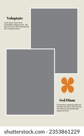 Set of empty photo frame mockup. new collections , vector file 