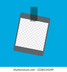 Set of empty photo frames compositions. collage photo mockup realistic vector. black frame set photo mockup blue background
