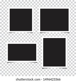 Set Of Empty Photo Frames. Vector Illustration