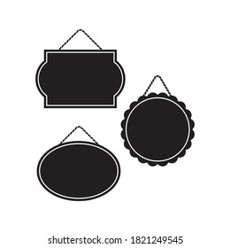 Set of empty photo frames. vector illustration