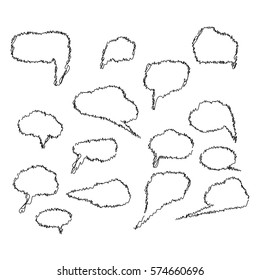 Set of empty speech bubbles. Vector illustration for infographics, For comics, caricatures, design, presentations, information leaflets.