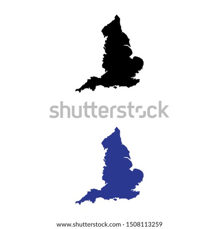 a set of England map icons