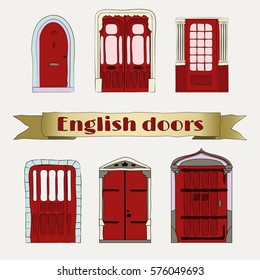 Set of english style doors