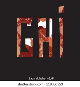 Set of English and Ukrainian letters, numbers, punctuation. Camouflage style./ Floral type