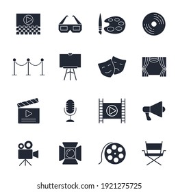 Set of Entertainment icon. Entertainment pack symbol template for graphic and web design collection logo vector illustration