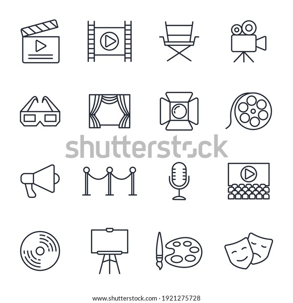 Set of Entertainment icon. Entertainment\
pack symbol template for graphic and web design collection logo\
vector illustration