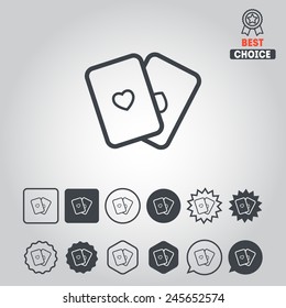 Set of entertainment icons for web design, stickers, applications and games