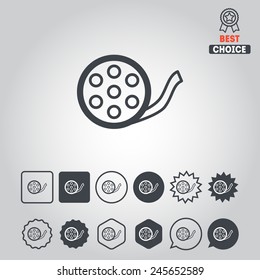Set of entertainment icons for web design, stickers, applications and games