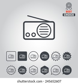 Set of entertainment icons for web design, stickers, applications and games