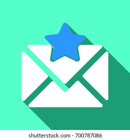 Set of envelope outline icons for mail interface isolated on white