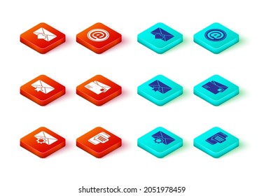 Set Envelope setting, Chat messages notification on phone, with star, Mail and e-mail and Valentine heart icon. Vector