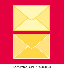 Set of envelope vector illustration.