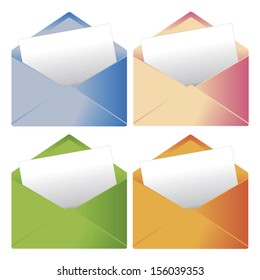 Set of envelopes and cards