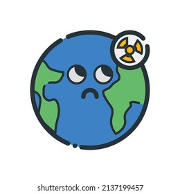 Set of environmental related colored line icons. Ecology and colorful linear icons about nature. Eco-friendly flat color line vector sign collection.