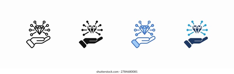 Set of envision icon collection in multiple style. Icon suitable for web and mobile application