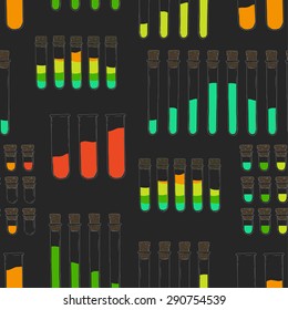 Set equalizer in the form of tubes. Music control. 