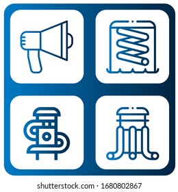 Set of equalizer icons. Such as Audio, Slider , equalizer icons