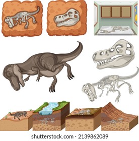 Set of equipment needed for science experiment illustration