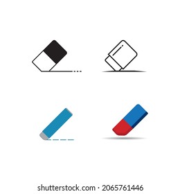 a set of eraser icons vector illustration symbol design.