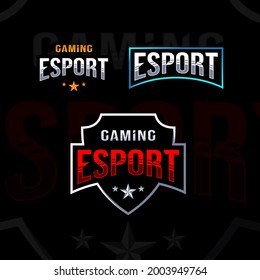 Set eSport logo mascot design
