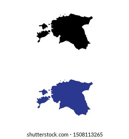 a set of Estonia map icons