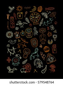 Set of ethnic design elements