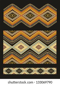set of ethnic ornament