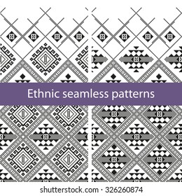 Set of ethnic patterns