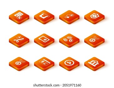 Set Euro plant, Online banking with dollar, Scissors cutting credit card, Safe, Gold bars, Coin money, Bank building and Dollar icon. Vector