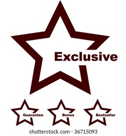 Set of exclusive and quality guaranteed stamp.