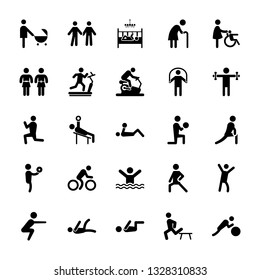 Set Of Exercise Pictogram