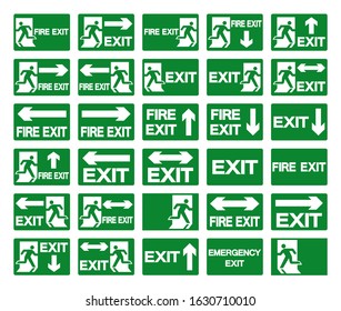 32,306 Exit sign set Images, Stock Photos & Vectors | Shutterstock