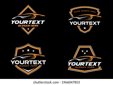 Set of Exotic car logo badge, emblem design template vector eps 10