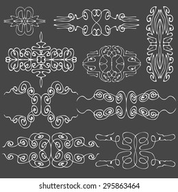 Set of exotic oriental  vignettes