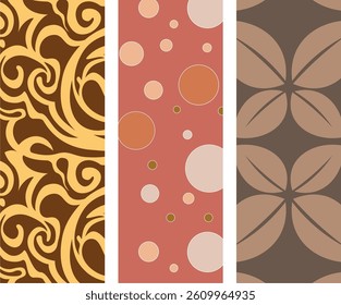 A set of Expressive Brushstroke Seamless Design for Trendy Decor