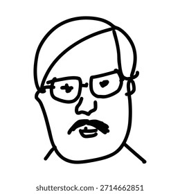 Set of expressive, hand-drawn human faces in a simple, whimsical children's art style. Ideal for communication, diversity, family, education, and psychological or creative design projects.