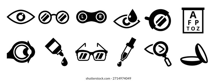 conjunto de Ilustración vectorial de Eye Doctor