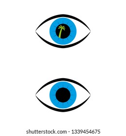 a set of eye icons