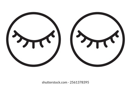 A set of eye icons. Open eye, closed eye, viewing is unavailable. A view or visibility symbol. Isolated vector illustration on white background.