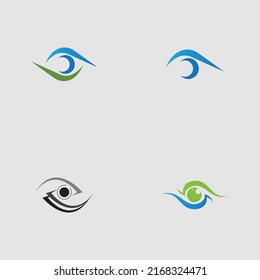 Set mit einem Logo auf grauem Hintergrund