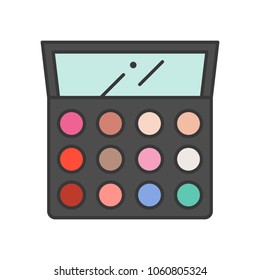 Set of eye shadow, make up icon