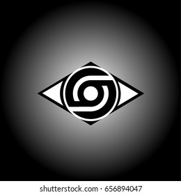 set of eye symbols vector