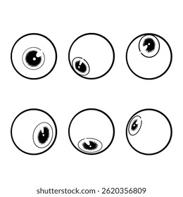 Set eyeball illustration object refrence