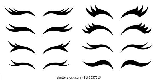 Set of  eyelashes
