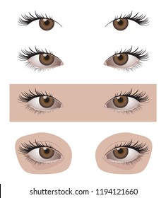 Set of eyes