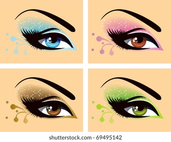 Conjunto de olhos