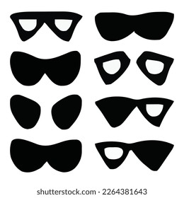 Set of eyes expressions vector file