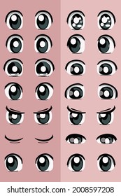 Set Eyes Vector Animation Stock Vector (Royalty Free) 2008597208 ...