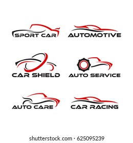 Set F Generic Car Logo Designs Template