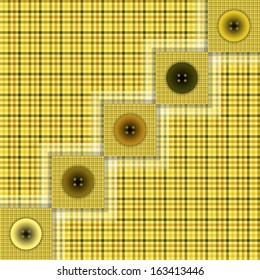 set of fabric with buttons